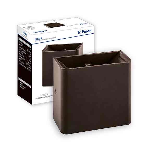 Архітектурний світлодіодний накладний світильник Feron DH028 3Вт 4000K коричневий Харьков