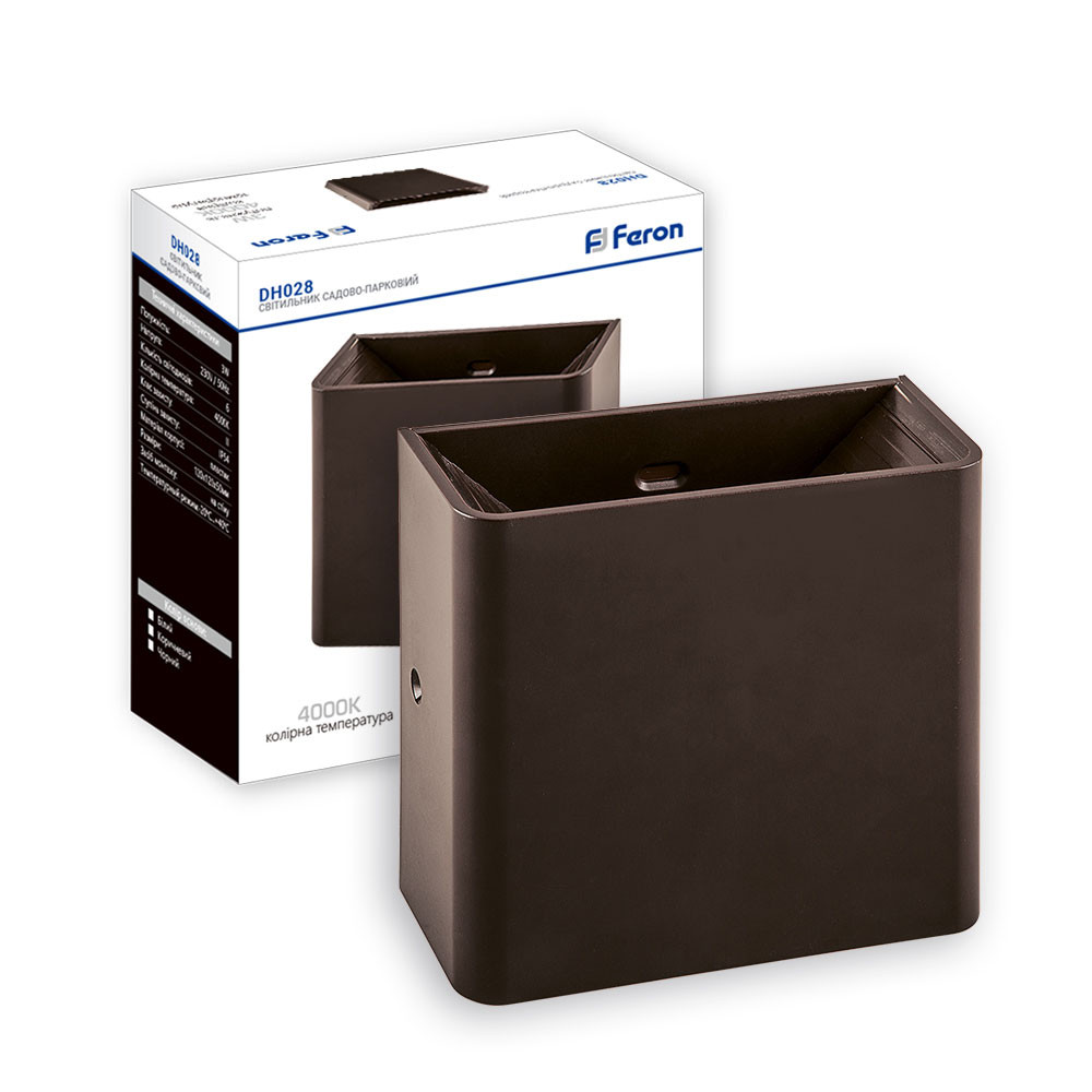 Архітектурний світлодіодний накладний світильник Feron DH028 3Вт 4000K коричневий Харьков - изображение 1