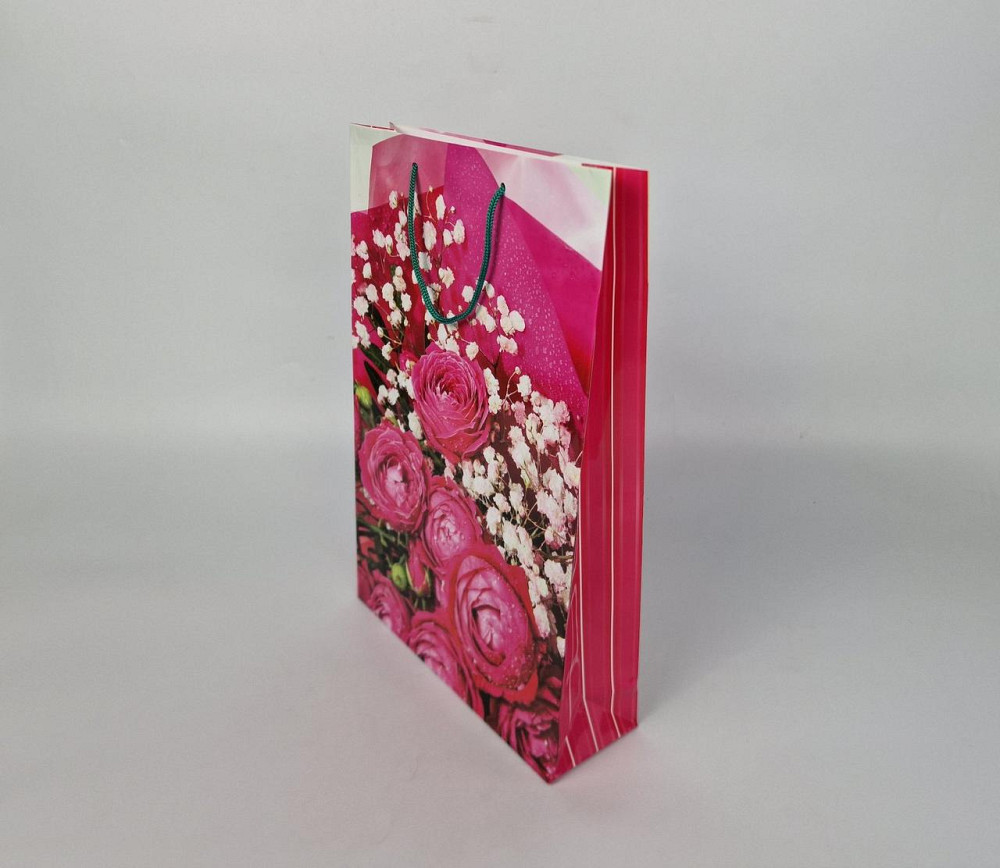 Большой бумажный пакет вертикальный  25/37/8(артBV-018) (12 шт) Харьков - изображение 1