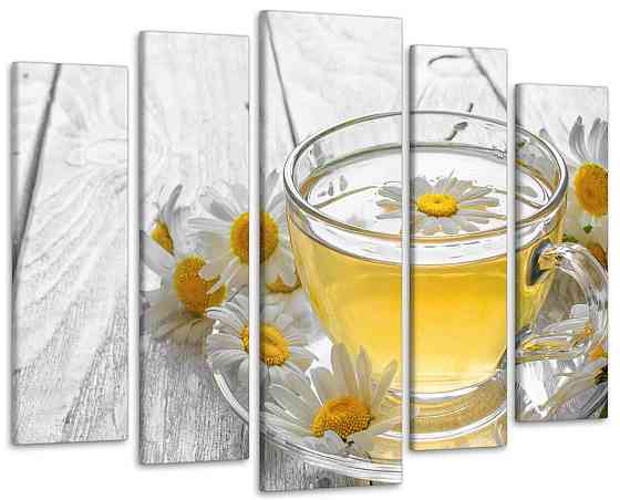 Модульна картина Чай Ромашки Art-341_5 ( 80х118см ) Київ
