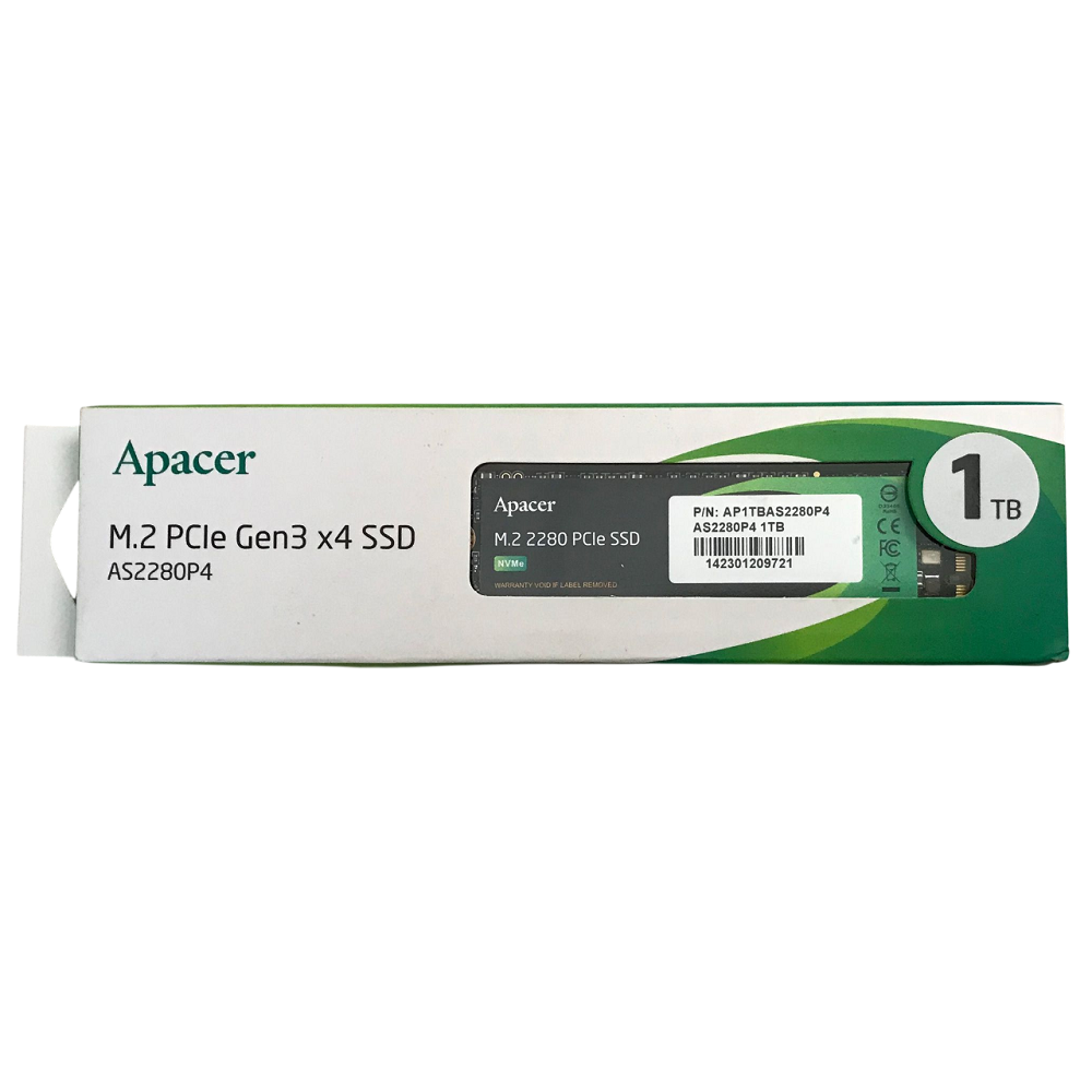 Накопичувач SSD M.2 Apacer AS2280P4 1TB 2280 PCIe 3.0x4 NVMe 3D TLC Read/Write: 3000/2000 MB/sec Київ - фото 2