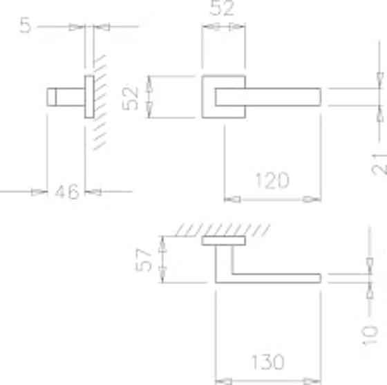 Ручка Tupai 2275 5SQ-153 чорний R ф/з Київ