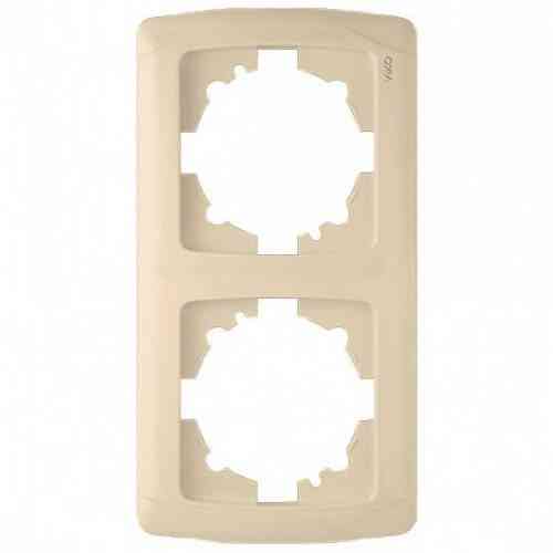 CARMEN Рамка 2-на вертикальная крем Viko Харьков