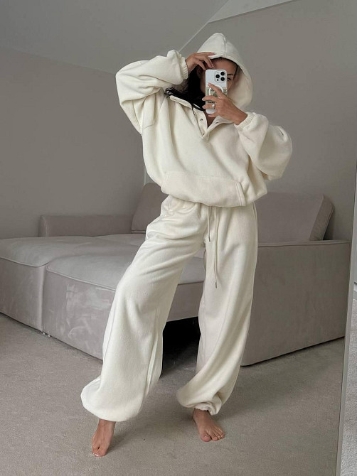 Женский теплый повседневный костюм двойка двойной флис Одесса - изображение 1