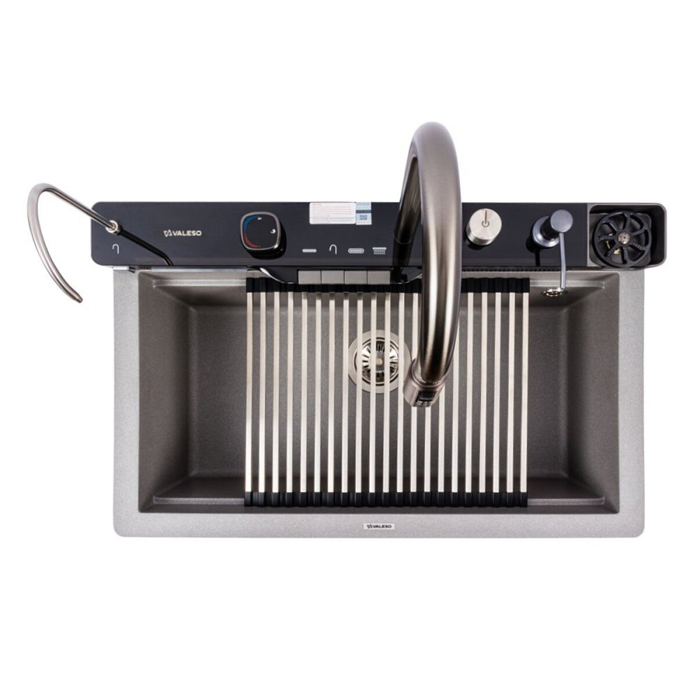 VALESO Гранітна мийка VALESO EVANORA 7546 матова Сірий мусон Киев - изображение 1