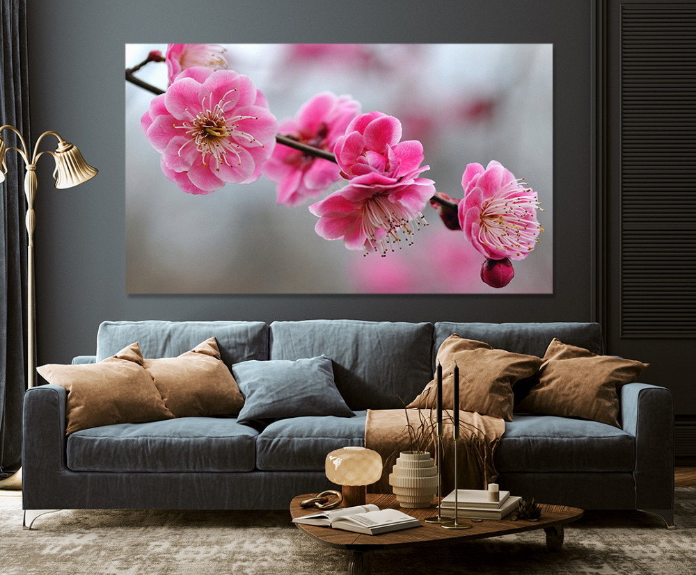 Картина холст в гостиную / спальню   Сакура   MLP_100 40x80 см Киев - изображение 3