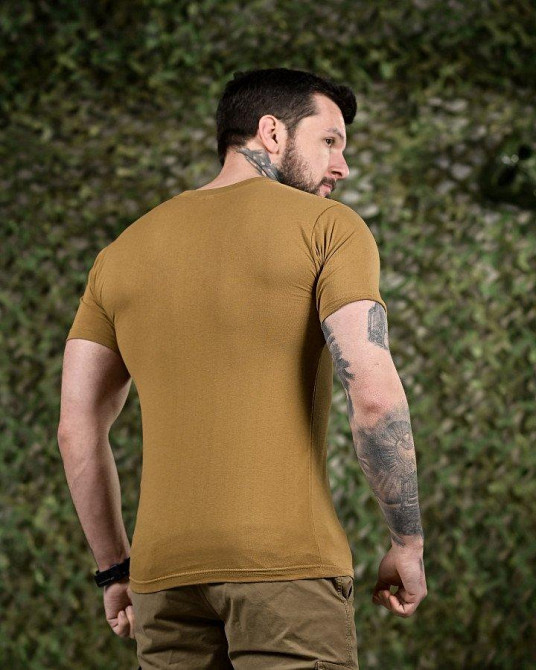 Футболка бавовна койот (хороша якість) ТЛ4725 Одеса - фото 4