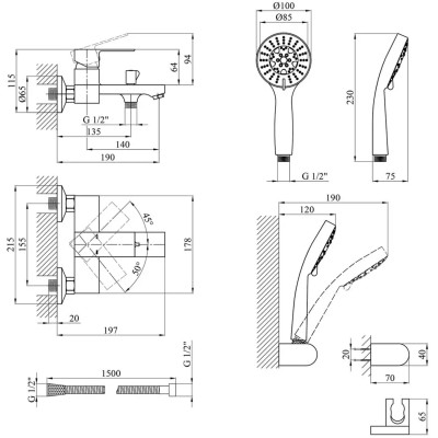 Смеситель Kroner Harz-C060 (CV023608) Винница - изображение 8