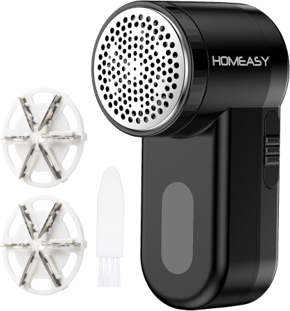 Уценка Бритва для ткани HOMEASY, машинка для удаления катышков и ворса, 2 скорости, 3 лезвия, контейнер, черная Киев