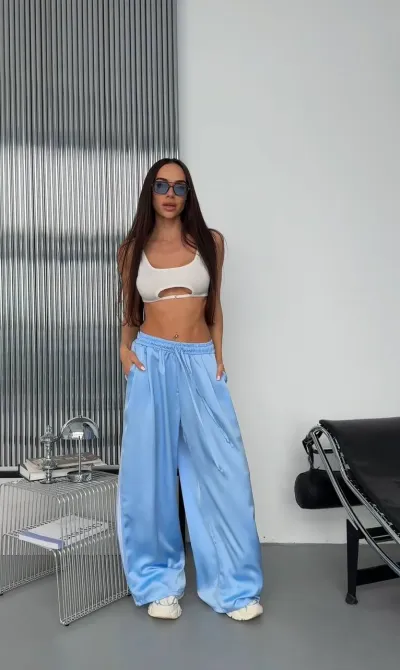 Женские брюки с двойной шелковой лампой — легкие летние брюки Одесса - изображение 7