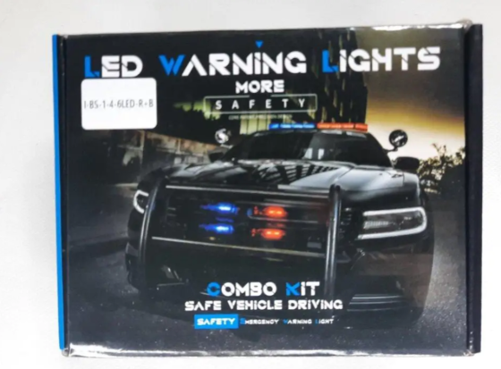 Стробоскоп під решітку 4шт по 6LED I-BS-1-4-6LED-Blue з пультом 12-24V Вінниця