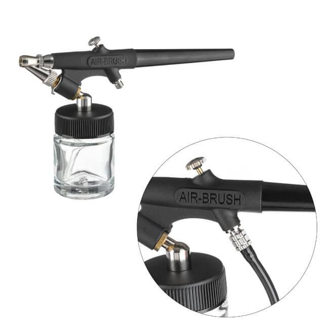 Аэрограф мини, 1-3,5 бар, до 60 L/min, набор аксессуаров INTERTOOL PT-1503 Киев - изображение 2