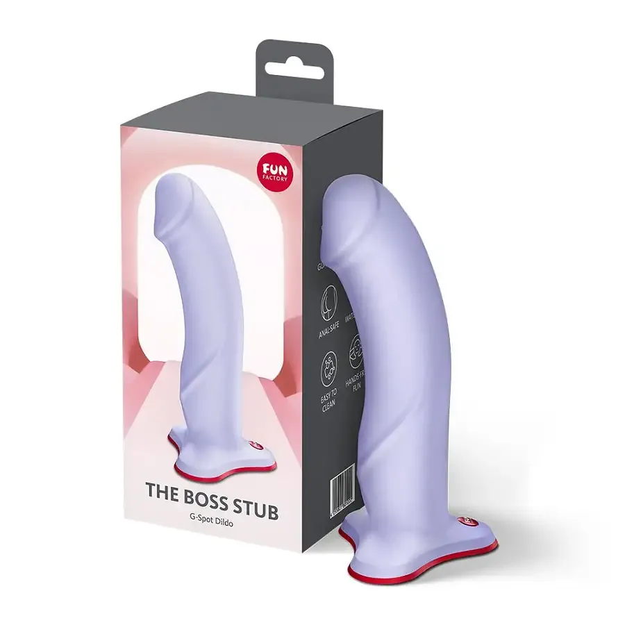 Фаллоимитатор Fun Factory THE BOSS STUB Purple, реалистичная текстура, длина 17,9 см, диаметр 4,1 см Львов - изображение 5