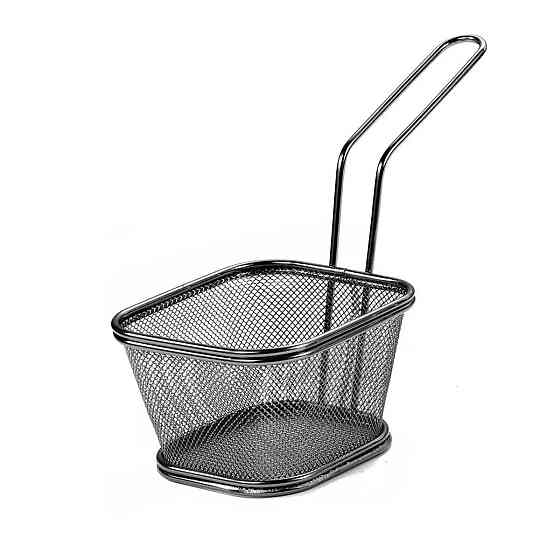 Корзина сервировочная для картофеля фри и снеков 13×11×7 см Черная HP-19-4-L-B Киев