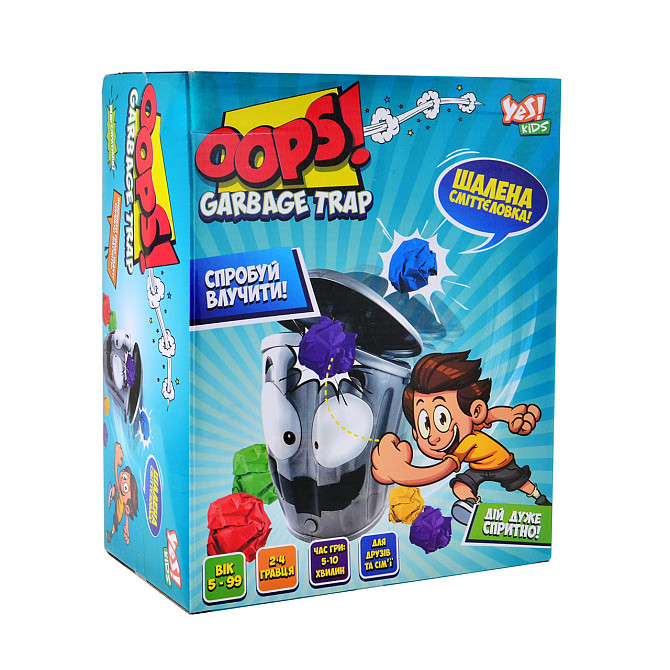 Игра настільна "Yes Kids" 953764 "Oops! Ловушка для мусора!", шт Київ - фото 1