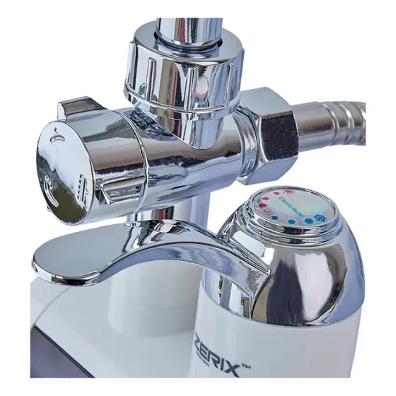 Кран-водонагрівач настінний Zerix ELW22-EW 3 кВт з душовим шлангом та лійкою Чернівці