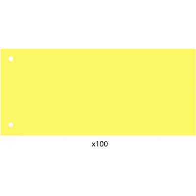 Разделитель страниц Economix 240х105 мм, пластик, желтый, 100 шт (E30811-05) Винница