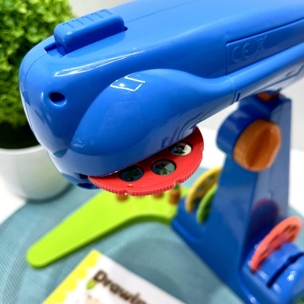 Проектор для малювання 32 слайда фломастери 12 шт Блокнот Синій (AK 0002 AB) Чернигов - изображение 8