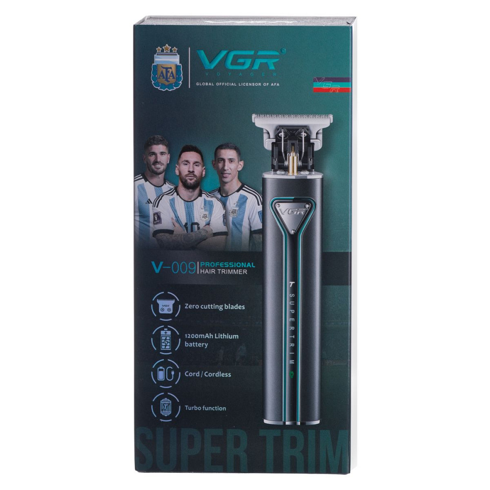 VGR Тример для стрижки волосся акумуляторний 4 насадки Чорний VGR V-009 Коломыя - изображение 2
