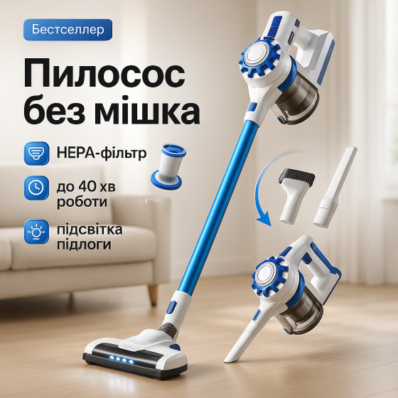 Мощный ручной вертикальный пылесос Rainberg RB-2301 2500Вт, Электрический вертикальный пылесос QD-21 Львов