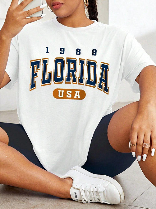 Футболка жіноча з принтом  42 Біла 2664081976 Дніпро - фото 1