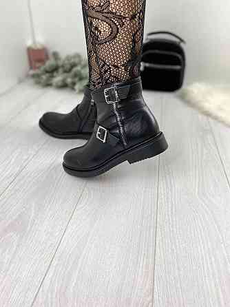 Без бренда Черевики жіночі D and V 2032 чорні (зима, шкіра натуральна) (2262) 36 Коломыя