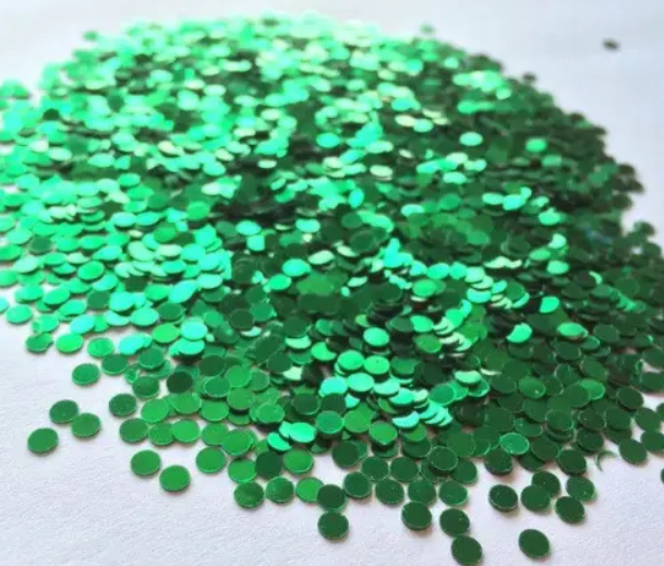 Конфетти круглые для упаковки маленькие 5 г 3 мм зеленый Киев - изображение 1