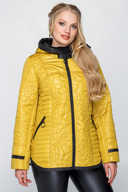 ЖЕНСКАЯ МОДНАЯ ДЕМИСЕЗОННАЯ КУРТКА МИШЕЛЬ ВЕСНА / ОСЕНЬ . 50-60 Киев - изображение 5