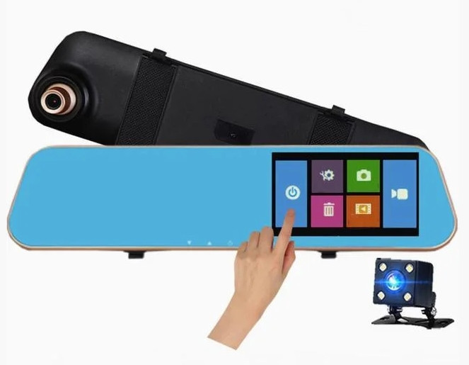 Зеркало заднего вида L502 DVR Видеорегистратор 4,3