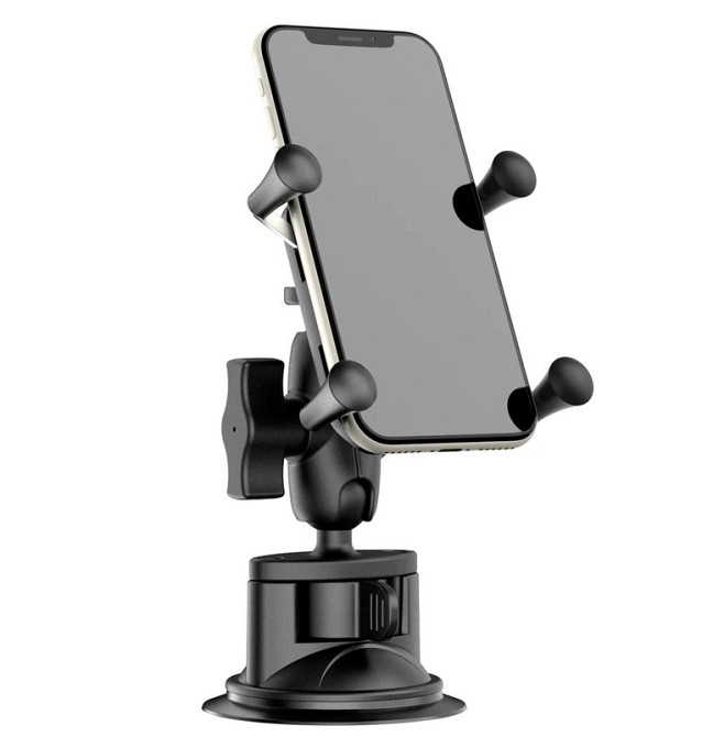 Кріплення на мотоцикл для GoPro DJI Action Insta360 дзеркало кермо присоска AC Prof HQS-B68 Київ - фото 5