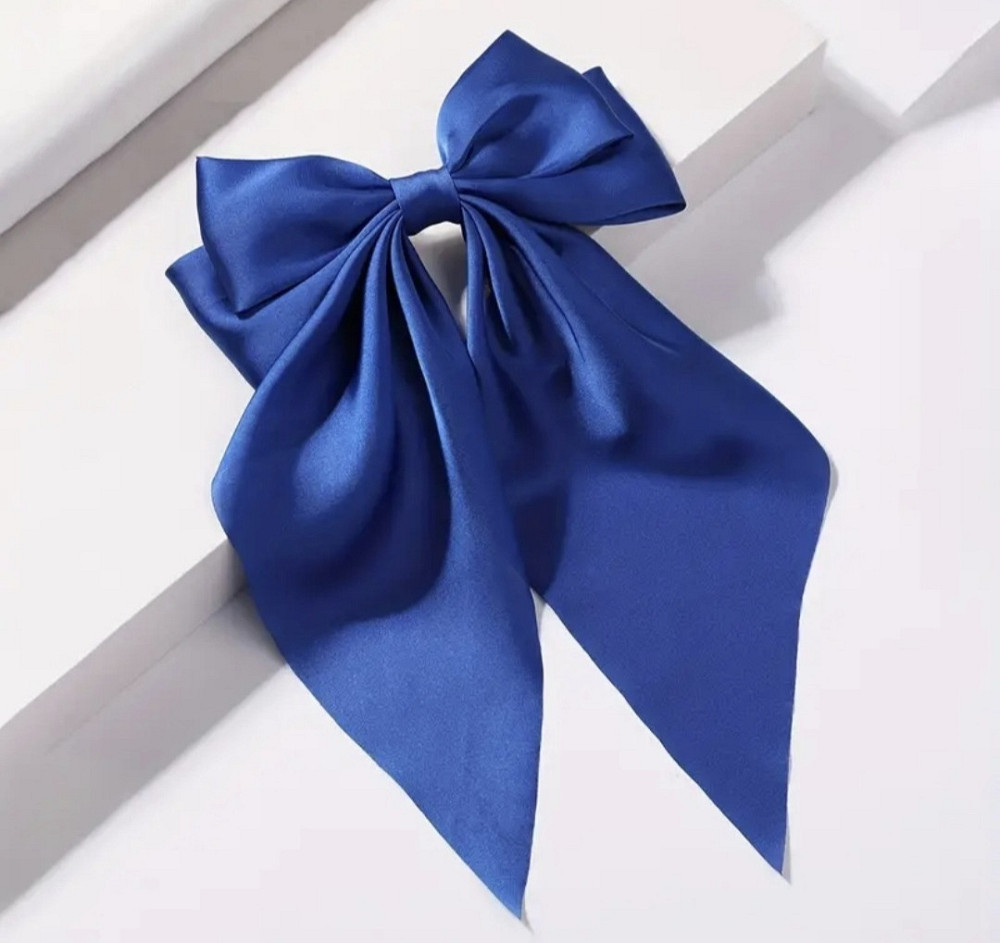 Заколка-автомат "Бант" 20х35 см Синій Сміла - фото 4