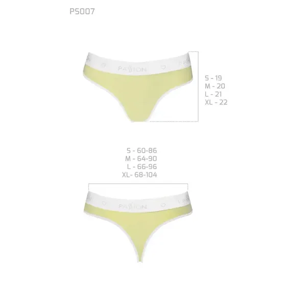 Спортивні трусики-стрінги Passion PS007 PANTIES M, yellow Львів