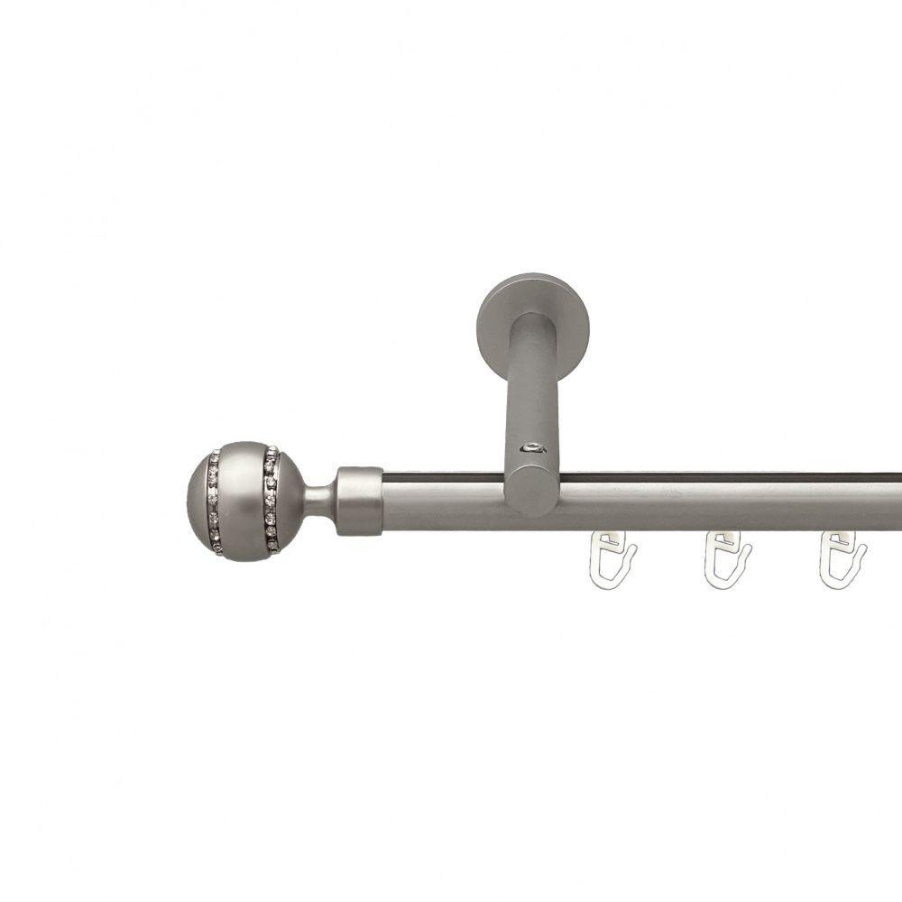 Карниз Orvit Аркадія металевий однорядний циліндр на профіль (16 см) профільна труба  Сатин 19 мм 240 см (00-00015062) Львів - фото 1