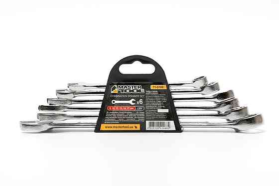 MASTERTOOL Ключі комбіновані MASTERTOOL MATT FINISH набір 6 шт (8/10/12/13/14/17 мм) CrV standa Київ