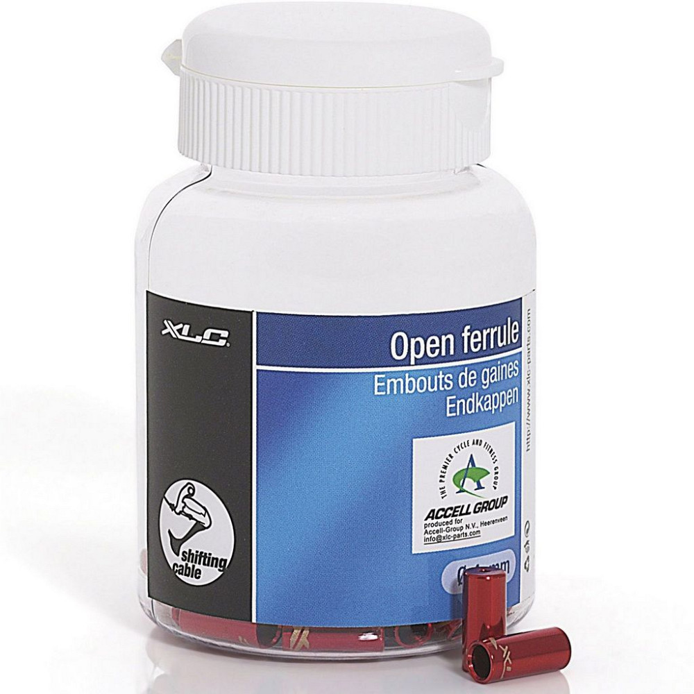 Наконечники для переключателей на рубашки XLC SH-X07, ø4.0мм, 50шт, красный Київ - фото 1