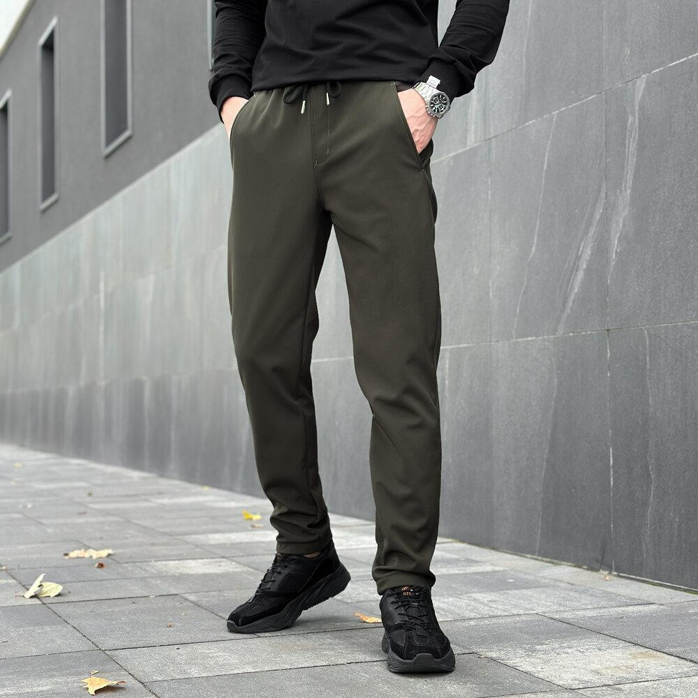Чоловічі штани софтшелл Pobedov Point Штани осінні softshell з кишенями демісезонні весняні хакі Одеса - фото 4