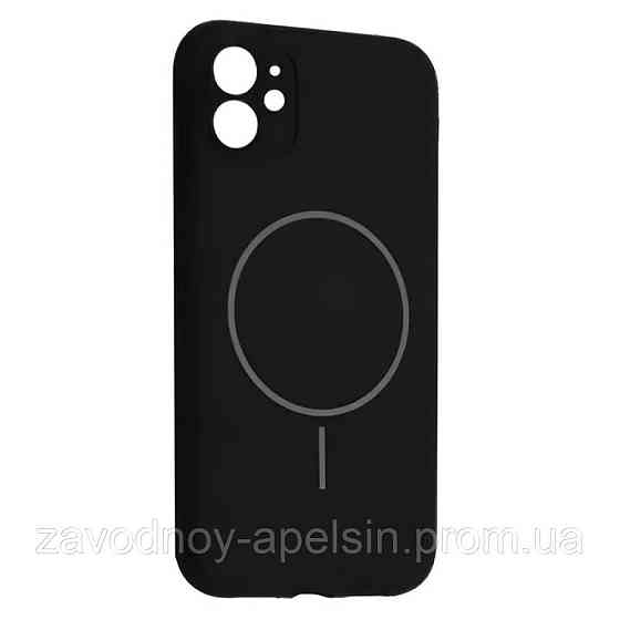 IPhone 12 12pro Чохол Silicone Case + MagSafe (black) Одеса
