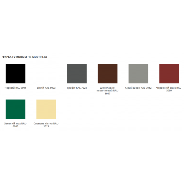 Фарба гумова SMILE SF-13 графіт RAL-7024 12 кг Киев - изображение 2