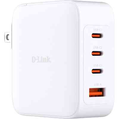 Зарядное устройство D-Link 3xUSB-C + 1xUSB-A 100W GaN white (DCP-101) Винница