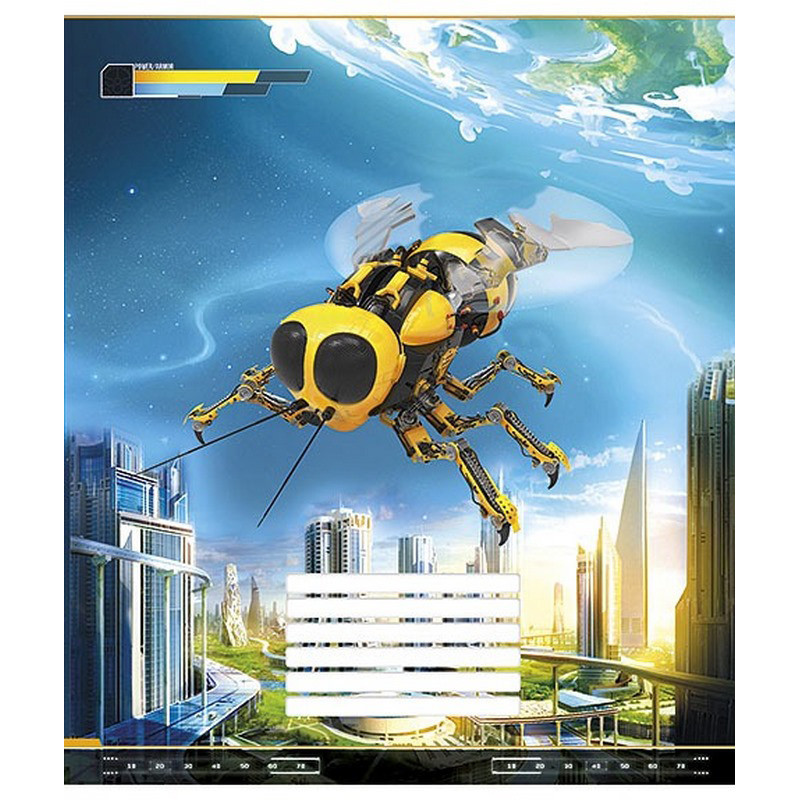 Зошит учнівський "Techno city" 012-2495L-2 в лінію, 12 аркушів Вінниця - фото 1