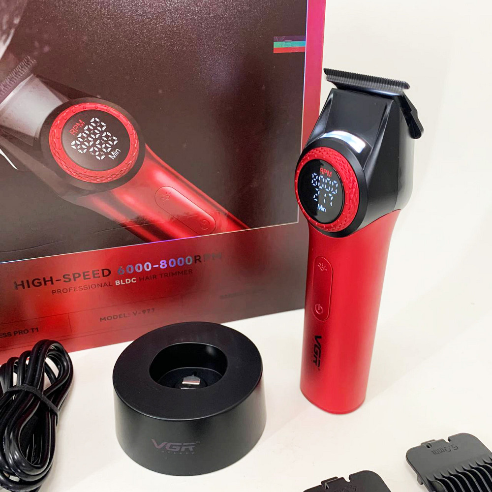 Машинка для стрижки волосся бездротова VGR V-977, Перукарські машинки професійні, Тример бездротовий BE-95 Івано-Франківськ - фото 8