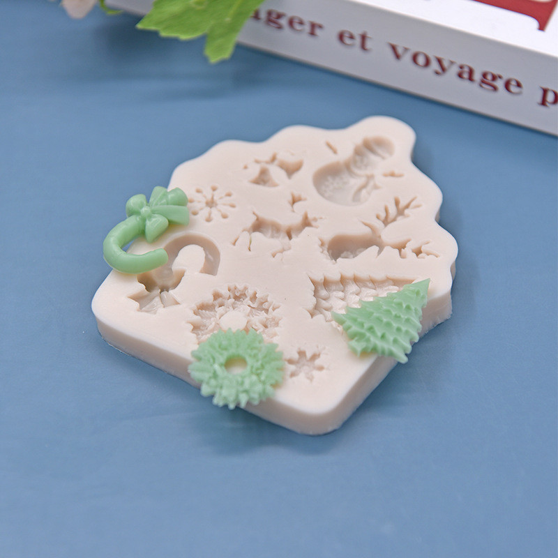 Молд новогодний силиконовый 79 на 98 мм серый Киев - изображение 7