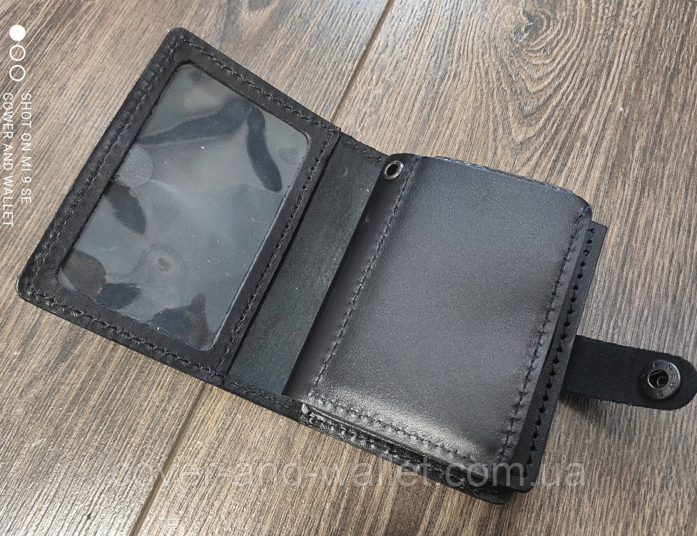 Обкладинка "Національна гвардія" на кнопці під жетон із натуральної шкіри преміум класу Київ - фото 5