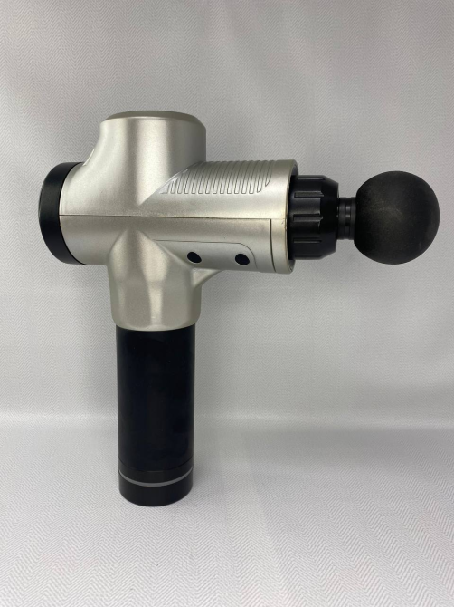 Б/У Перкуссионный массажный пистолет Merco Massage Gun 20, 20 уровней интенсивности, 2500 мАч, сенсорный дисплей, 4 насадки Киев - изображение 3