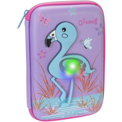 Пенал Cool For School LED 1 отделение с органайзером фиолетовый (QT-5758-Purple) Винница - изображение 1