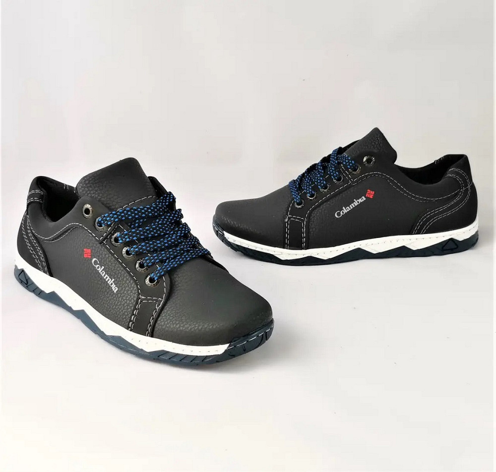 Кроссовки Мужские Чёрные Туфли Кожаные Мокасины (размеры: 40,41) Видео Обзор Днепр - изображение 2