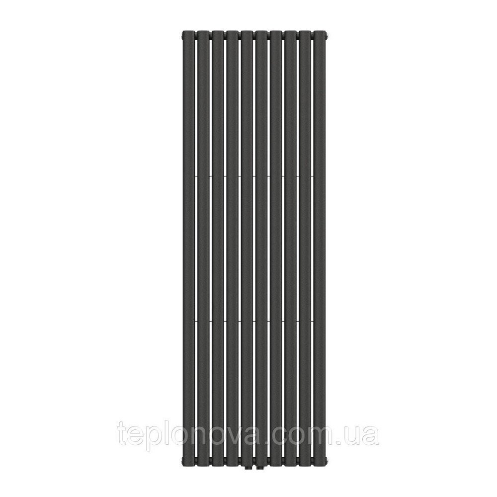 Вертикальный радиатор Ellipse Double  600х1800-10 (50 мм), anticor, черный муар Черновцы - изображение 1