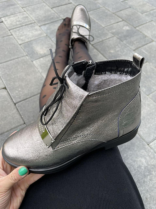 Olli Ботинки OLLI графит натуральная кожа зима 36р.-23.5см. 37р.-24см. (3257) Коломыя - изображение 8