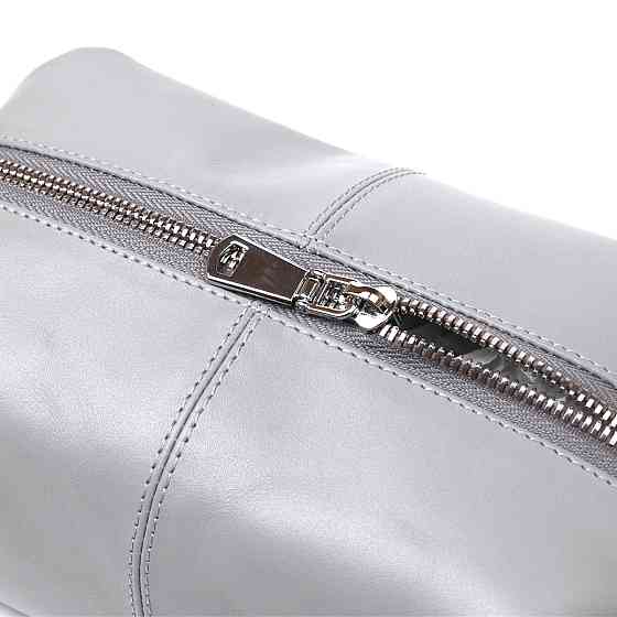 Практична шкіряна косметичка Shvigel 16404 Сірий Київ