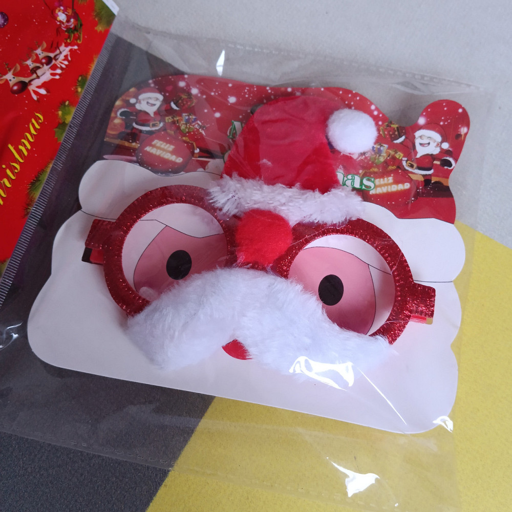 Очки, 14x10 см, с украшениями и блестками, 